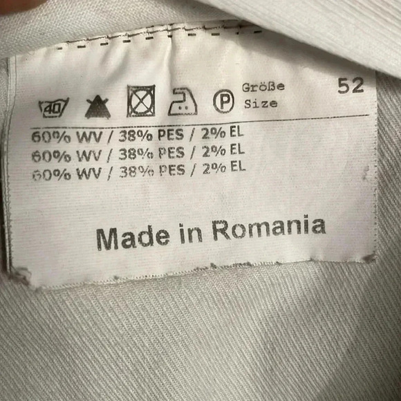 Hiltl designer work khaki straight fit stylish classic stretch dress pants 52 - Picture 4 of 5